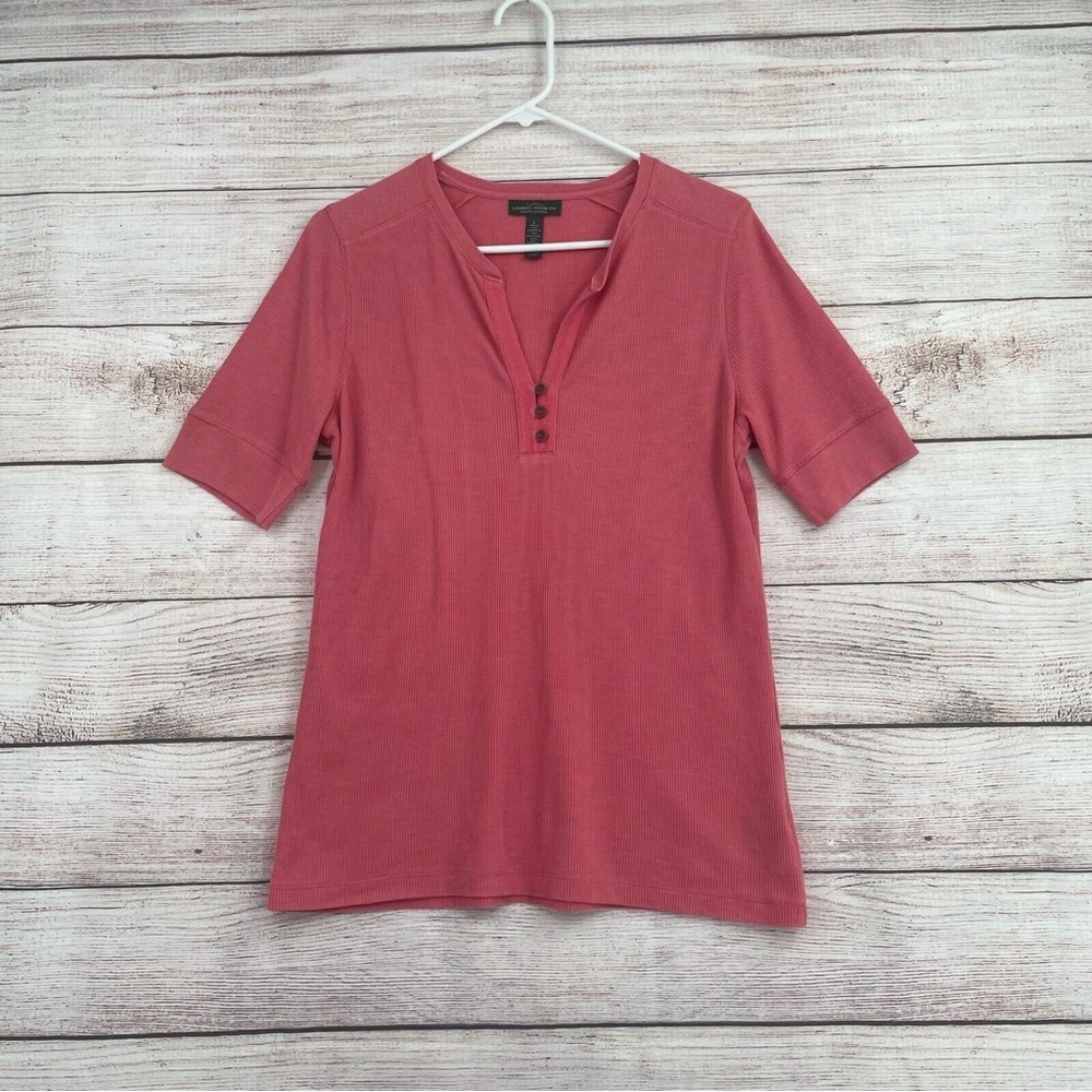 Ralph Lauren Women's Rose Short Sleeve Top L